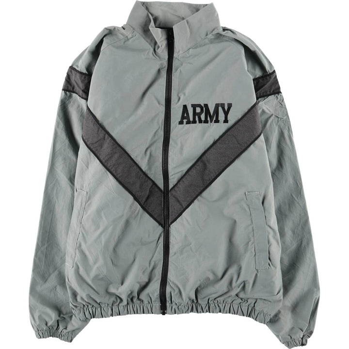 2000'S US Military Issue IPFU Training Jacket, Nylon Jacket, Made in USA, Large-Long (Equivalent to Men's Size L) Nylon gray type Vintage Second Hand