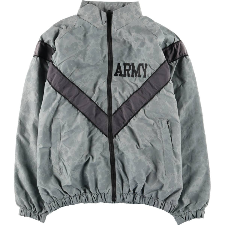 Genuine US Army IPFU Training Jacket, ACU Digital Camo Nylon Jacket, Made in USA, Medium Nylon gray type Vintage Second Hand