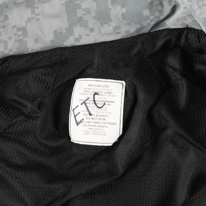 Genuine US Army IPFU Training Jacket, ACU Digital Camo Nylon Jacket, Made in USA, Medium Nylon gray type Vintage Second Hand