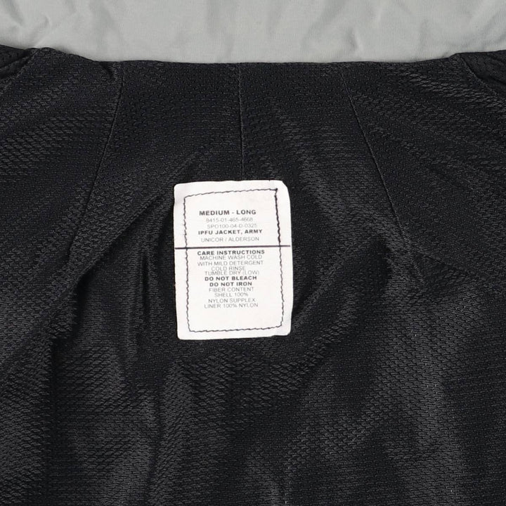 2000'S US Army IPFU Training Jacket, Nylon Jacket, Made in USA, Medium-Long (Men's Size M equivalent) Nylon gray type Vintage Second Hand