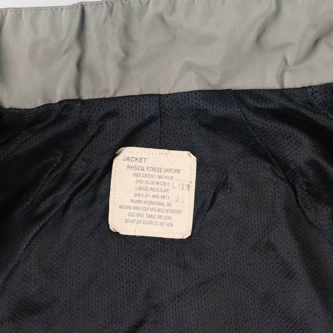 Authentic US Army PFU training jacket from the 2000s, made in the USA, large regular size, equivalent to men's size L. Nylon gray type Vintage Second Hand