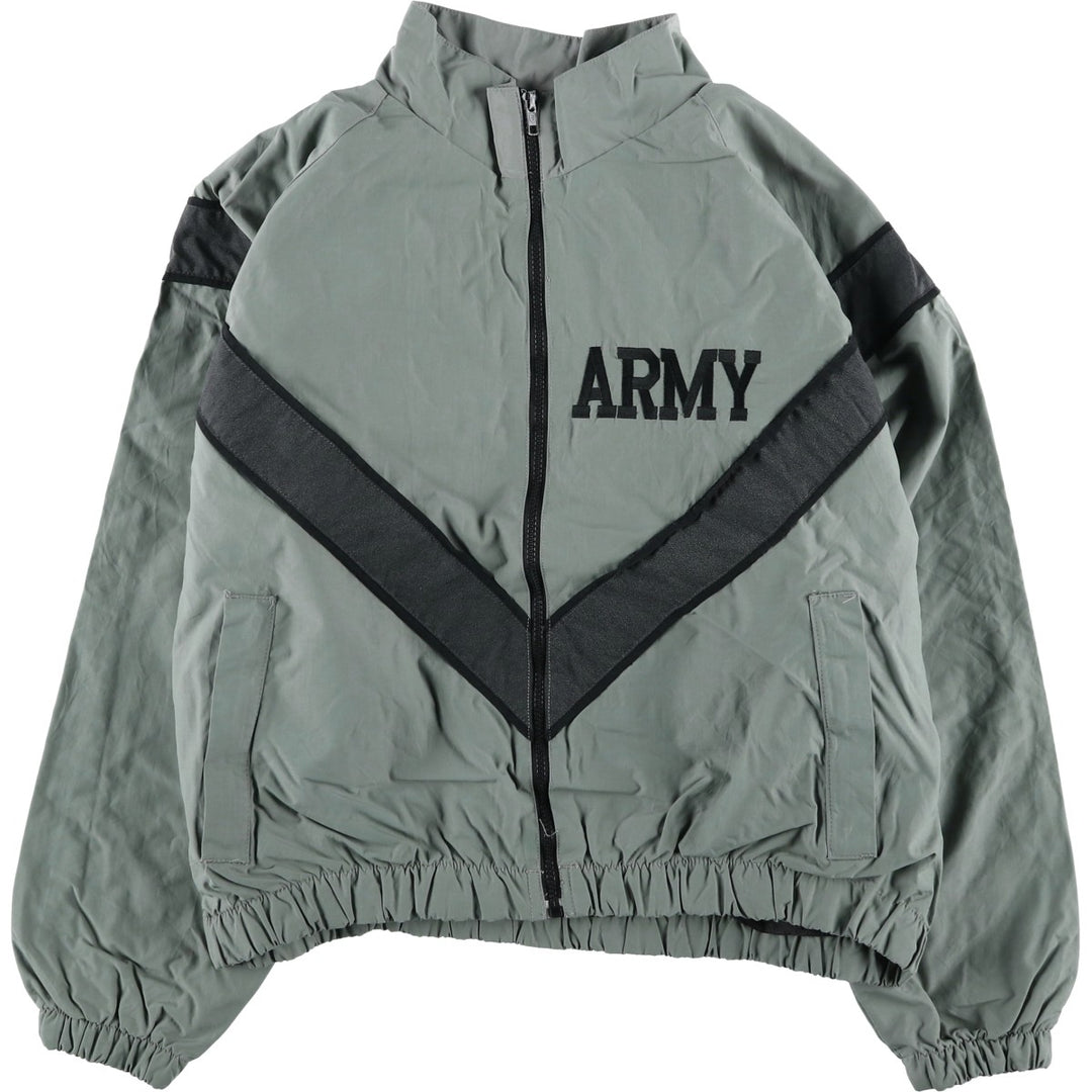 1990'S US Army IPFU Training Jacket, Nylon Jacket, Made in USA, Medium Short (Men's M equivalent) Nylon gray type Vintage Second Hand