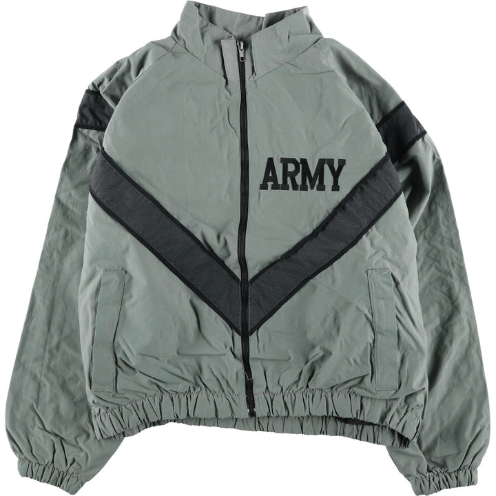 1990'S US Army IPFU Training Jacket, Nylon Jacket, Made in USA, Medium Short (Men's M equivalent) Nylon gray type Vintage Second Hand