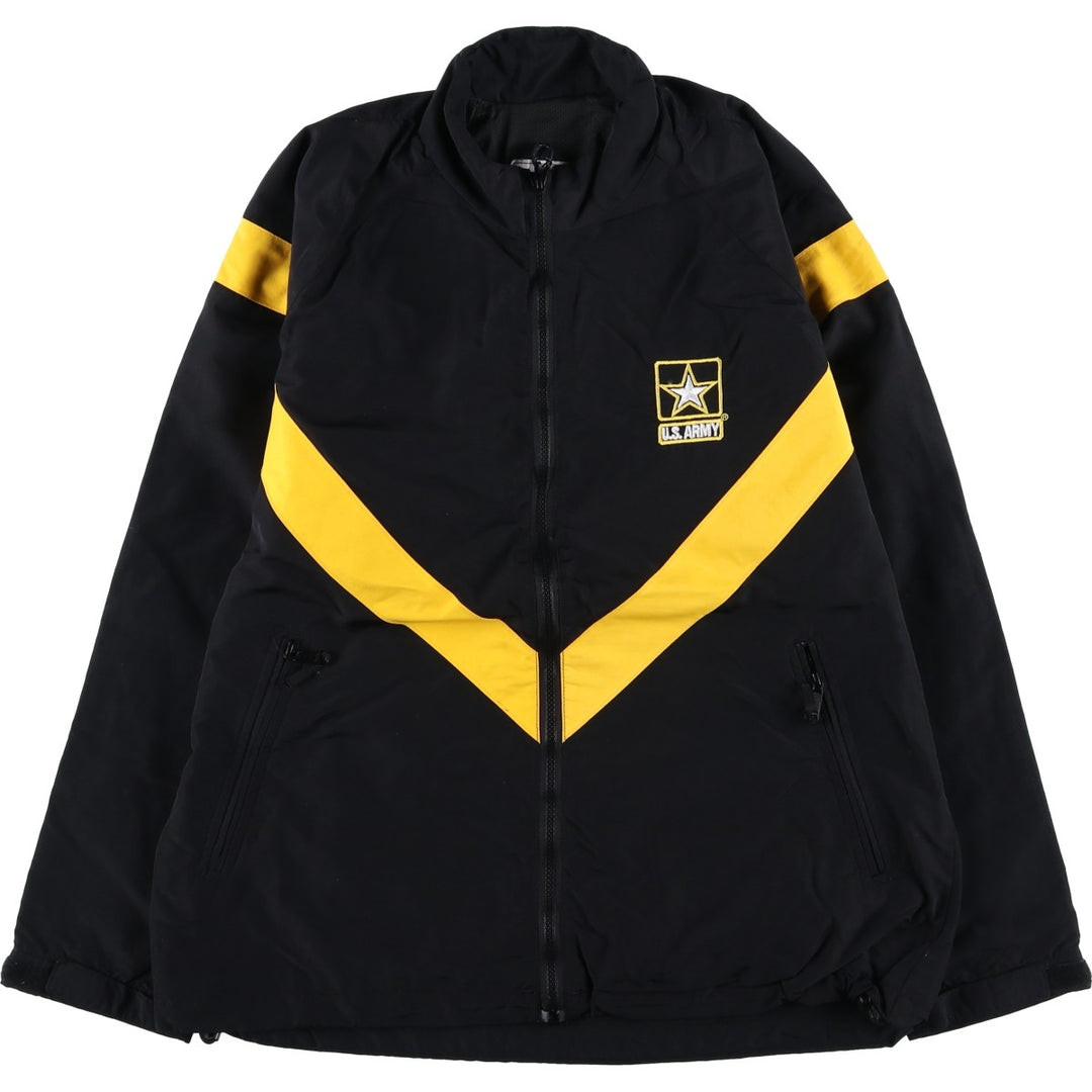 Genuine US Army APFU Training Jacket, Nylon Jacket, Made in USA, Medium Regular (equivalent to Men's M) Nylon black type Vintage Second Hand