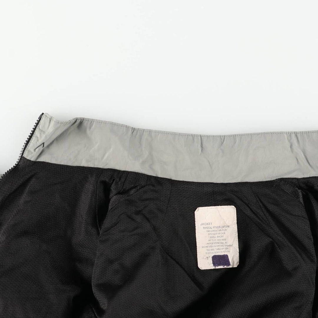 2000'S US Army PFU Training Jacket, Nylon Jacket, Made in USA, Small/Short (Men's Size S) Nylon gray type Vintage Second Hand