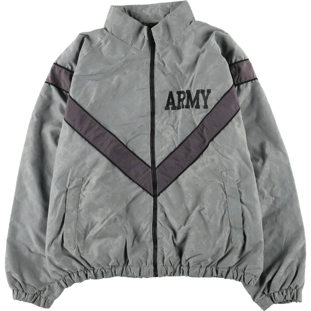 US Army Training Jacket, Camouflage Pattern ACU Digital Camo Nylon Jacket, Men's Size XL unclear gray type Vintage Second Hand
