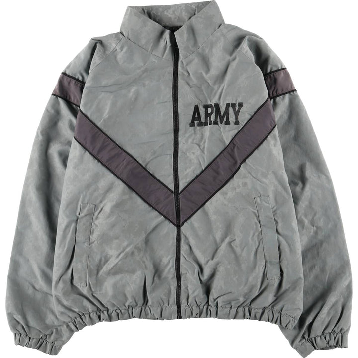 US Army Training Jacket, Camouflage Pattern ACU Digital Camo Nylon Jacket, Men's Size XL unclear gray type Vintage Second Hand