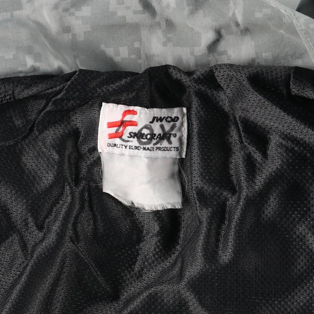 US Army Training Jacket, Camouflage Pattern ACU Digital Camo Nylon Jacket, Men's Size XL unclear gray type Vintage Second Hand