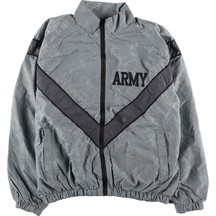 Genuine US Army IPFU Training Jacket, Camouflage Pattern ACU Digital Camo Nylon Jacket, Large Regular (Men's L equivalent) Nylon gray type Vintage Second Hand
