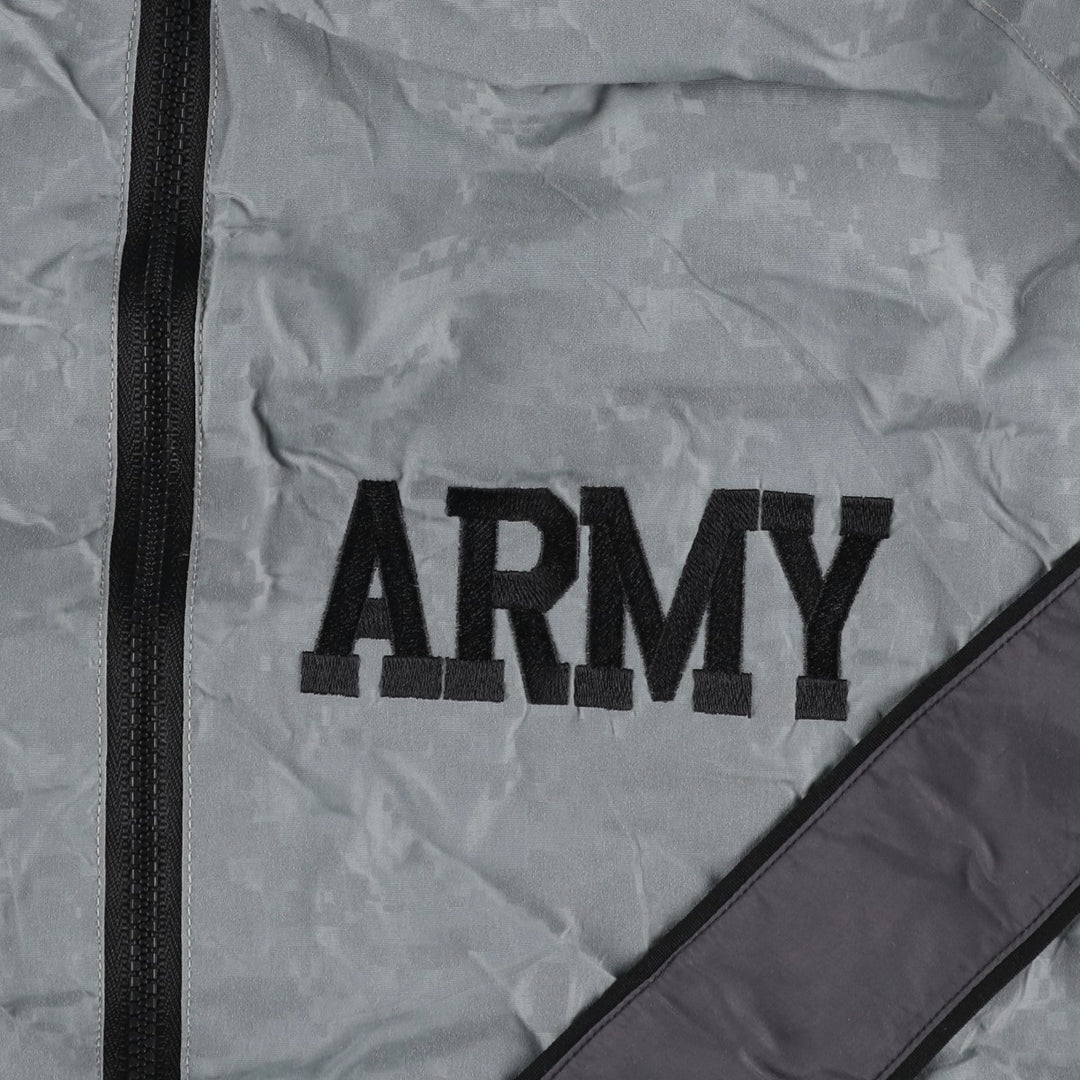 Genuine US Army IPFU Training Jacket, Camouflage Pattern ACU Digital Camo Nylon Jacket, Large Regular (Men's L equivalent) Nylon gray type Vintage Second Hand