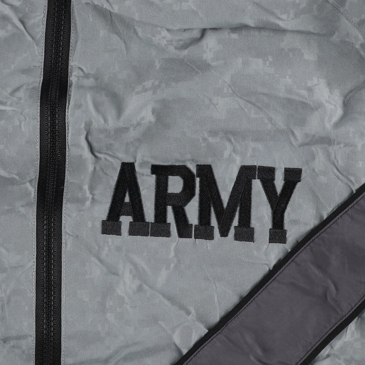 Genuine US Army IPFU Training Jacket, Camouflage Pattern ACU Digital Camo Nylon Jacket, Large Regular (Men's L equivalent) Nylon gray type Vintage Second Hand
