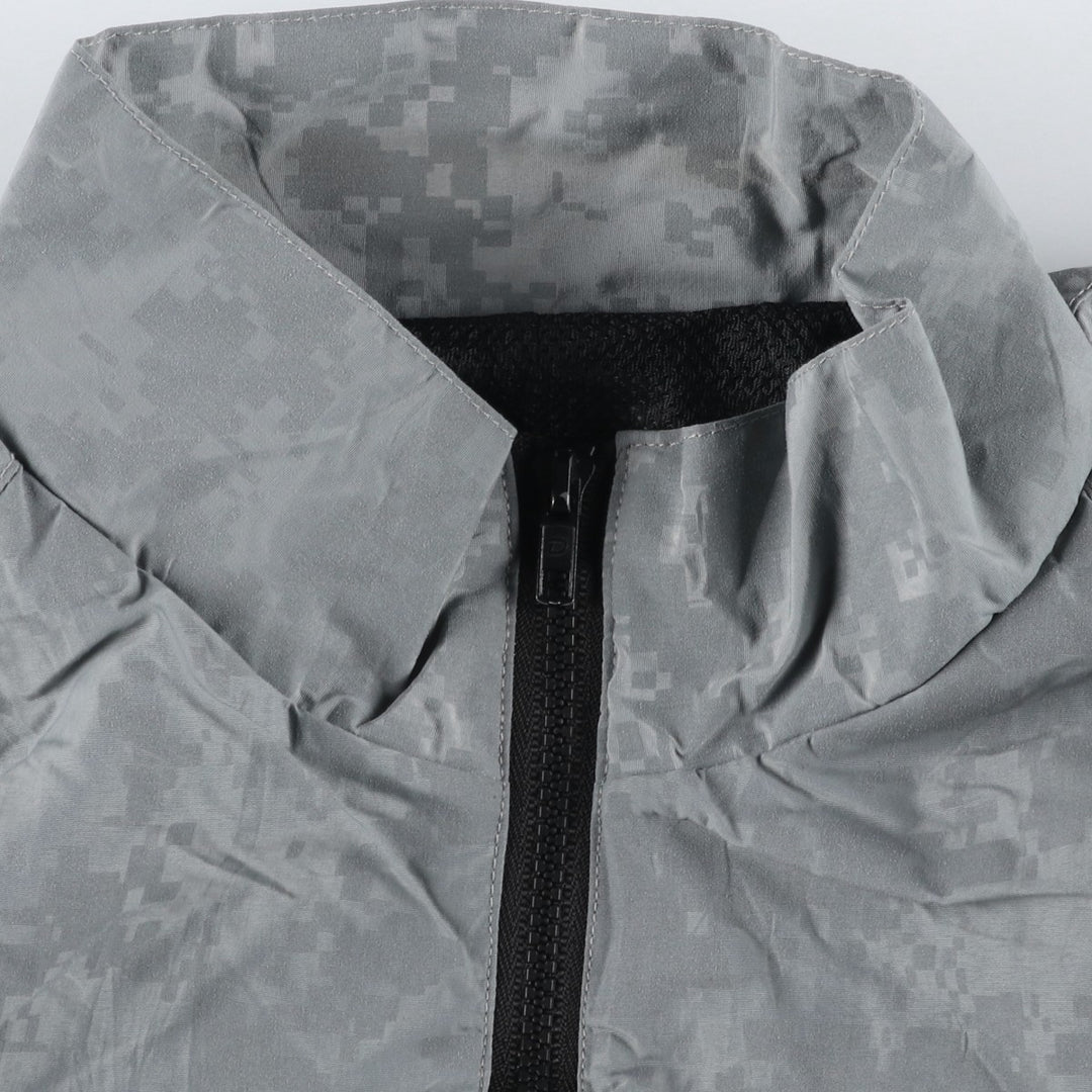 Genuine US Army IPFU Training Jacket, Camouflage Pattern ACU Digital Camo Nylon Jacket, Large Regular (Men's L equivalent) Nylon gray type Vintage Second Hand