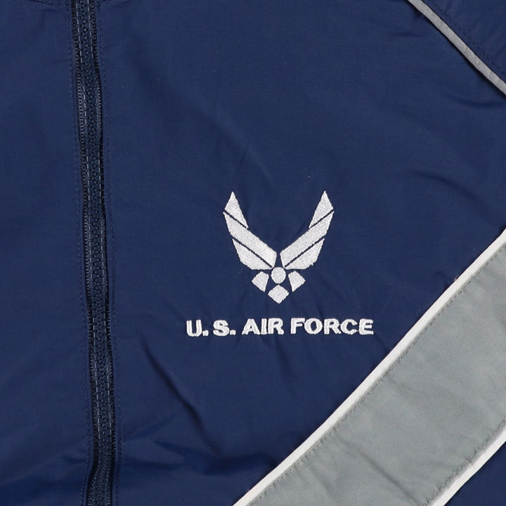 2000'S US Military Issue USAF PTU Training Jacket, Nylon Jacket, Made in USA, Small Regular (equivalent to Men's S) Nylon blue type Vintage Second Hand