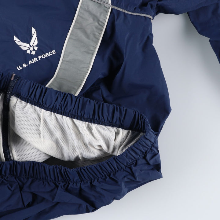 2000'S US Military Issue USAF PTU Training Jacket, Nylon Jacket, Made in USA, Small Regular (equivalent to Men's S) Nylon blue type Vintage Second Hand