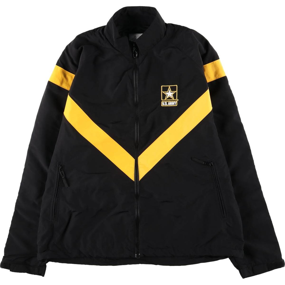 Genuine US Army APFU Training Jacket, Nylon Jacket, Made in USA, Large Regular Size (Equivalent to Men's L) Nylon black type Vintage Second Hand