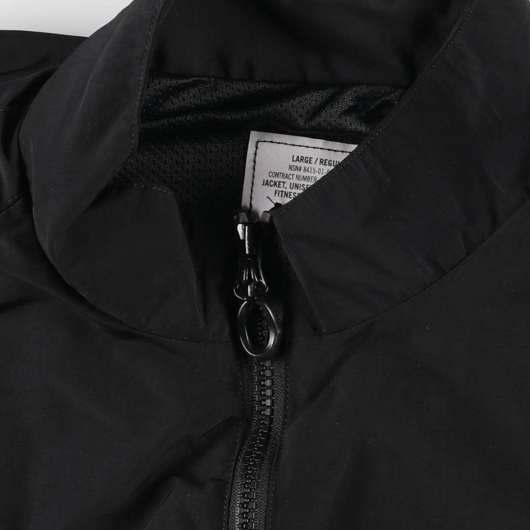 Genuine US Army APFU Training Jacket, Nylon Jacket, Made in USA, Large Regular Size (Equivalent to Men's L) Nylon black type Vintage Second Hand