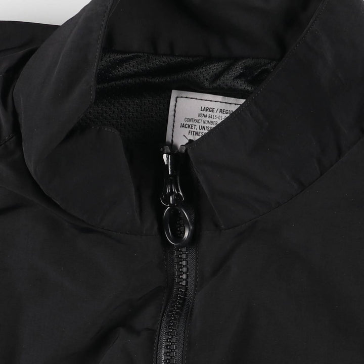 Genuine US Army APFU Training Jacket, Nylon Jacket, Made in USA, Large Regular Size (Equivalent to Men's L) Nylon black type Vintage Second Hand