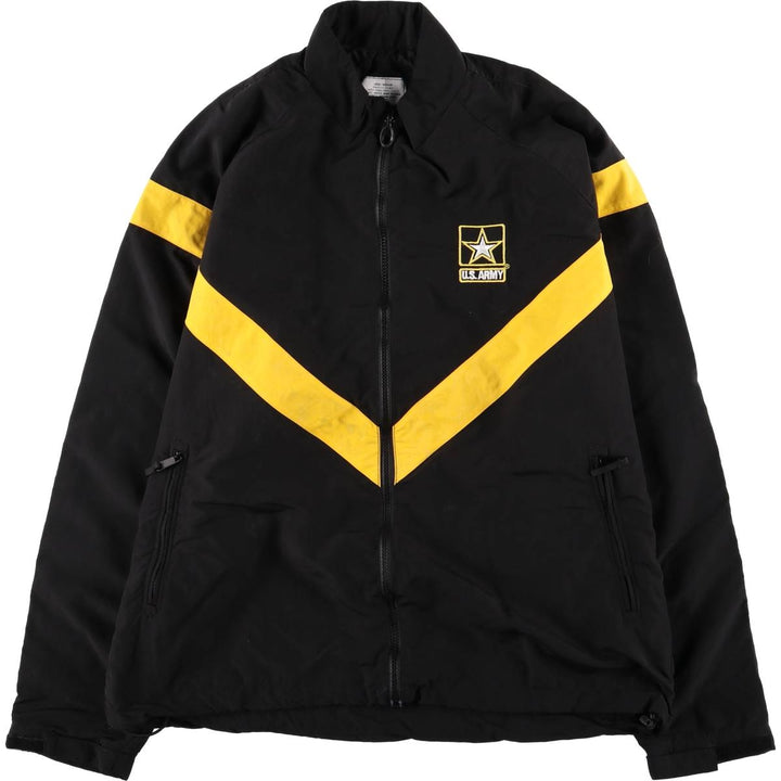 Genuine US Army APFU Training Jacket, Nylon Jacket, Made in USA, Large Regular Size (Equivalent to Men's L) Nylon black type Vintage Second Hand