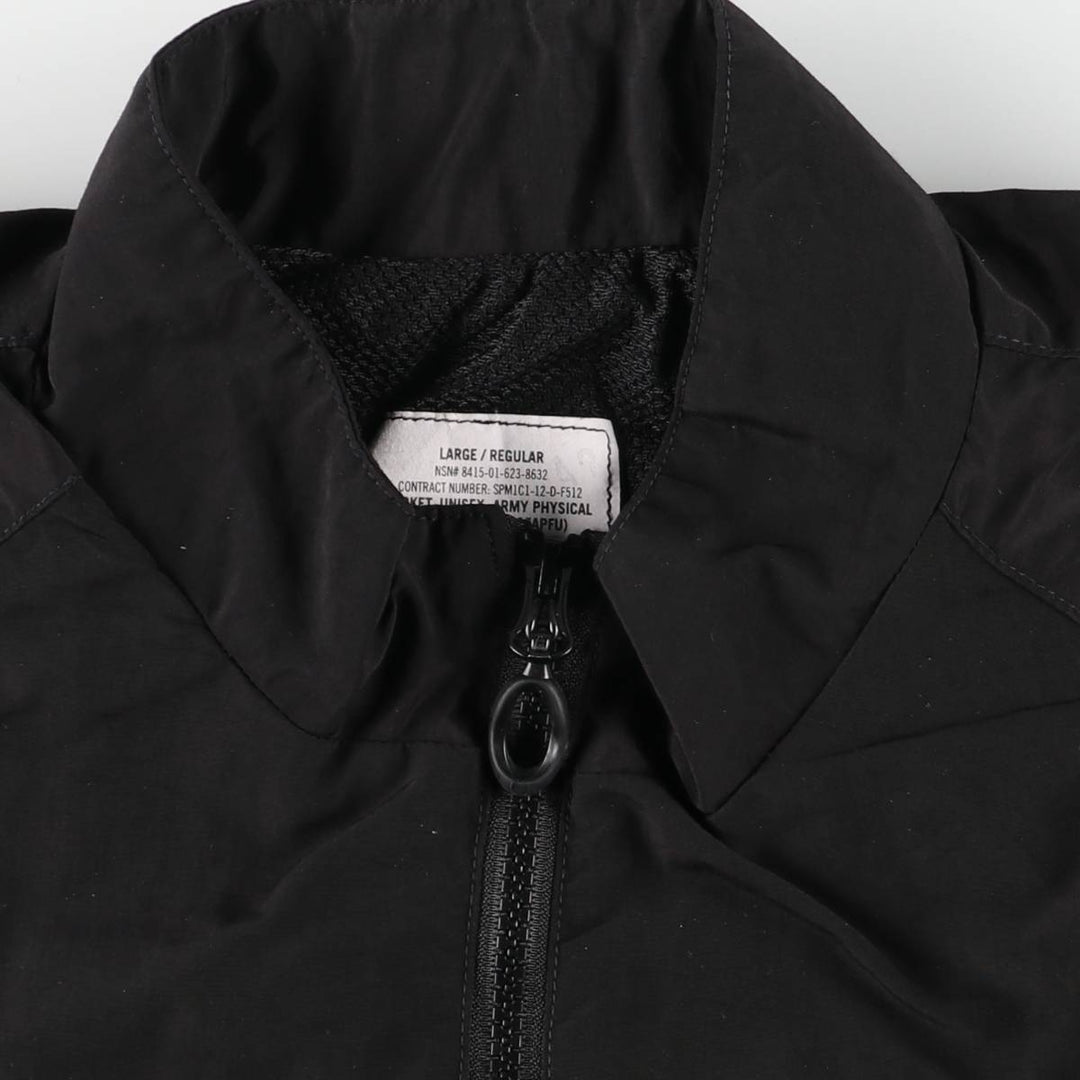Genuine US Army APFU Training Jacket, Nylon Jacket, Made in USA, Large Regular Size (Equivalent to Men's L) Nylon black type Vintage Second Hand