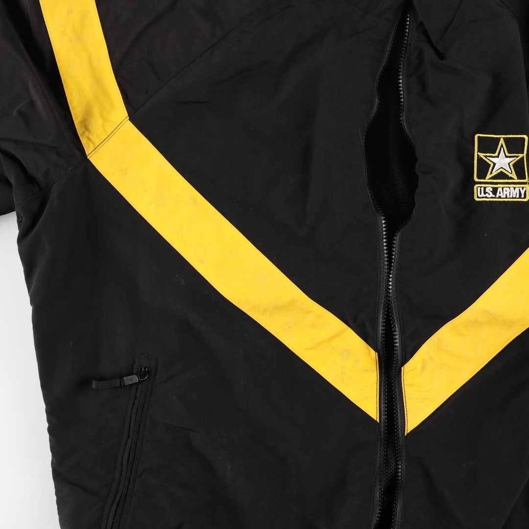 Genuine US Army APFU Training Jacket, Nylon Jacket, Made in USA, Large Regular Size (Equivalent to Men's L) Nylon black type Vintage Second Hand