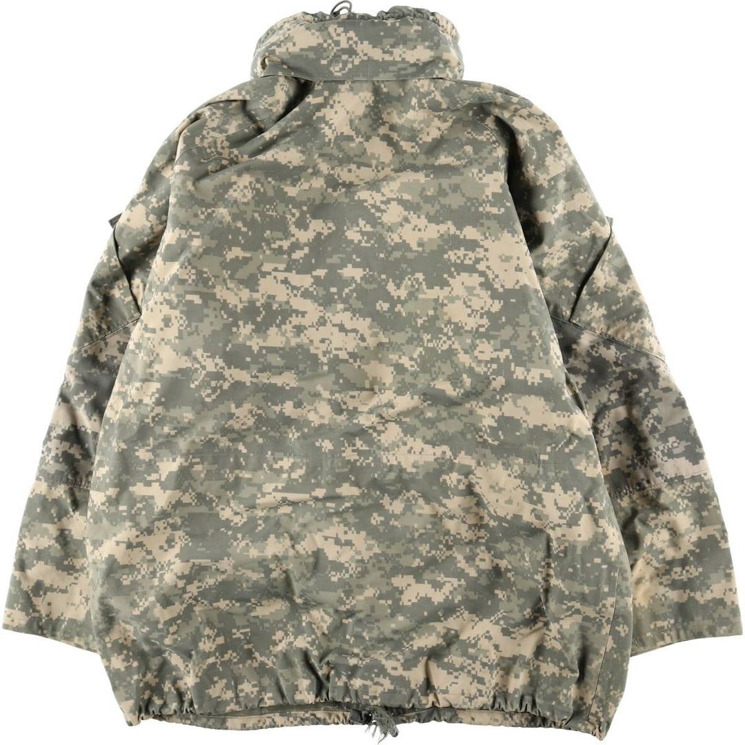 Civilian-made camouflage pattern ACU digital camo ECWCS 2nd GEN military Gore-Tex parka, men's size L equivalent. Nylon Beige type Vintage Second Hand