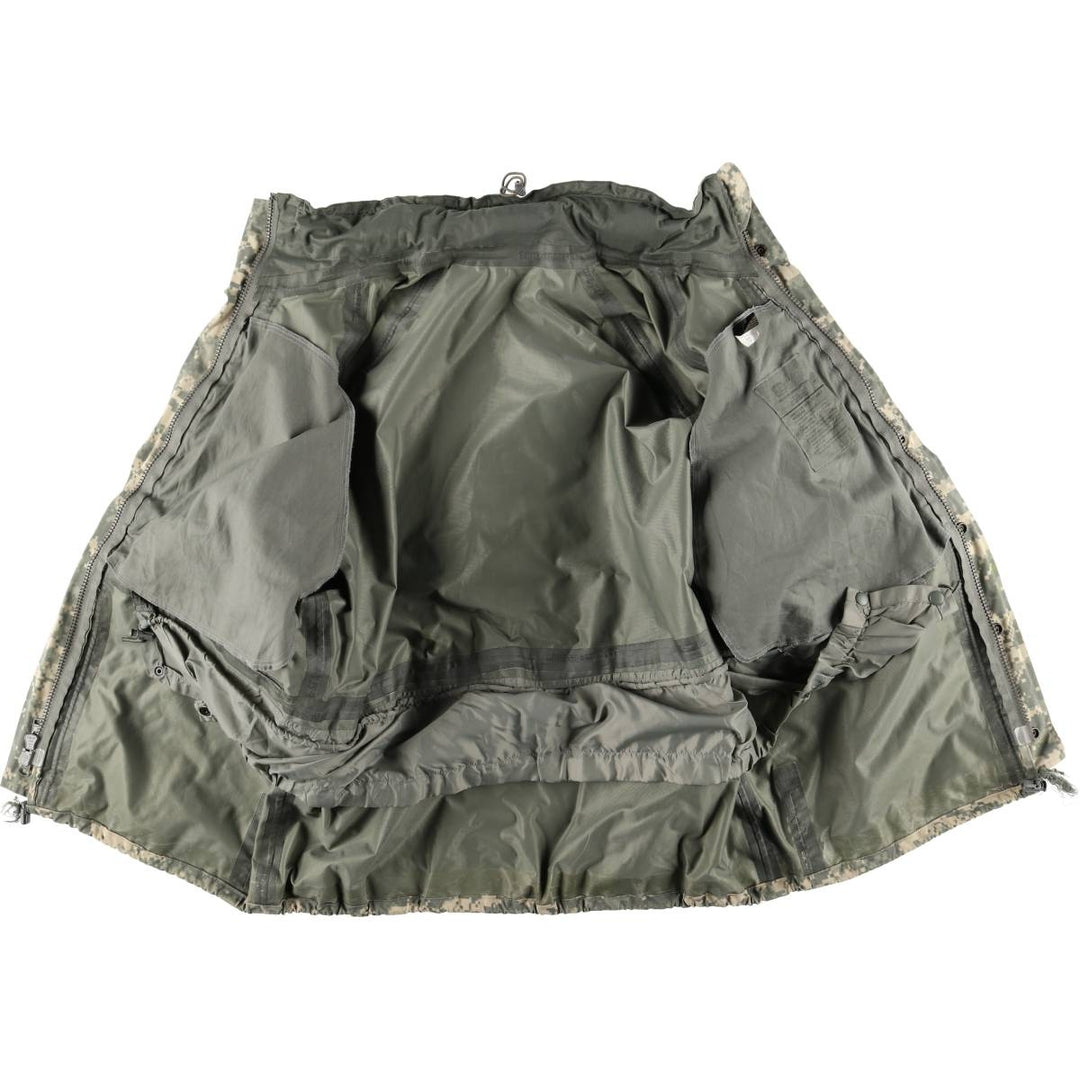 Civilian-made camouflage pattern ACU digital camo ECWCS 2nd GEN military Gore-Tex parka, men's size L equivalent. Nylon Beige type Vintage Second Hand