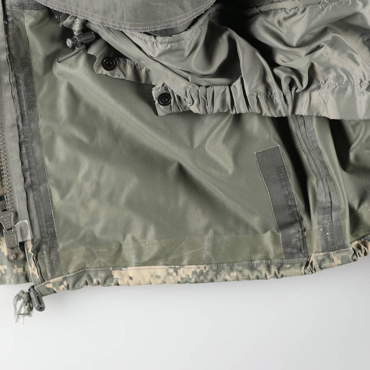 Civilian-made camouflage pattern ACU digital camo ECWCS 2nd GEN military Gore-Tex parka, men's size L equivalent. Nylon Beige type Vintage Second Hand