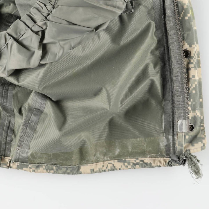 Civilian-made camouflage pattern ACU digital camo ECWCS 2nd GEN military Gore-Tex parka, men's size L equivalent. Nylon Beige type Vintage Second Hand