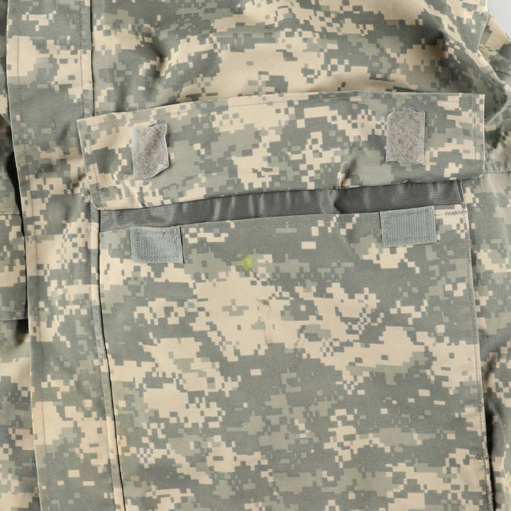 Civilian-made camouflage pattern ACU digital camo ECWCS 2nd GEN military Gore-Tex parka, men's size L equivalent. Nylon Beige type Vintage Second Hand