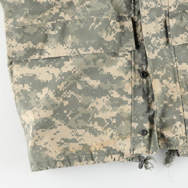Civilian-made camouflage pattern ACU digital camo ECWCS 2nd GEN military Gore-Tex parka, men's size L equivalent. Nylon Beige type Vintage Second Hand