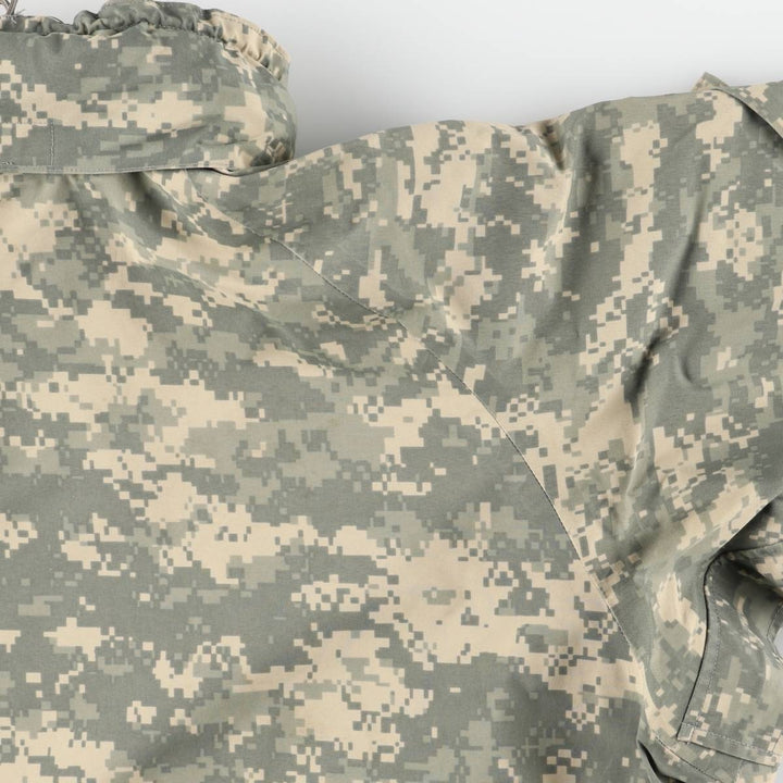 Civilian-made camouflage pattern ACU digital camo ECWCS 2nd GEN military Gore-Tex parka, men's size L equivalent. Nylon Beige type Vintage Second Hand