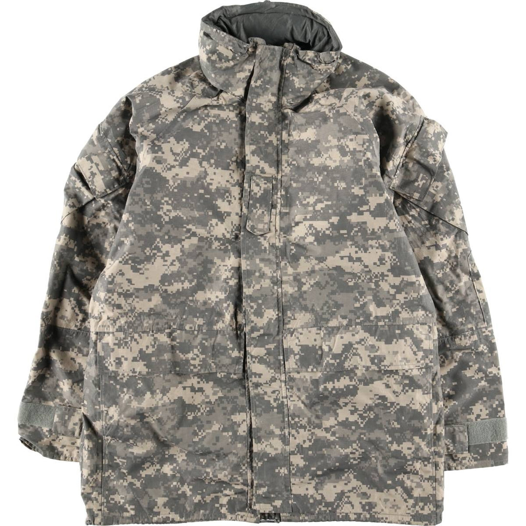 2000'S US Military Issue Camouflage Pattern ACU Digital Camo ECWCS 2nd GEN Military Gore-Tex Parka Made in USA MEDIUM-LONG unclear Khaki type Vintage Second Hand