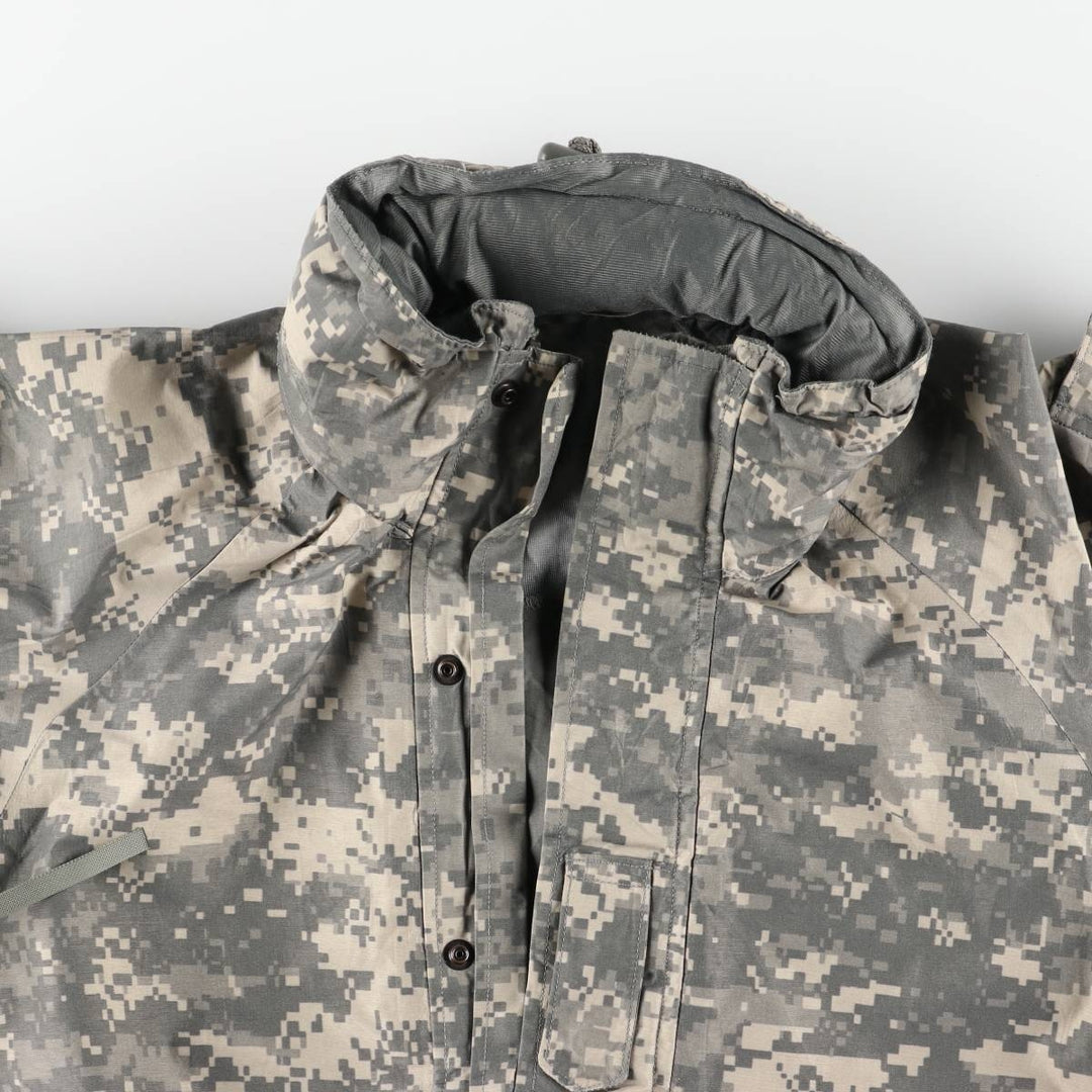 2000'S US Military Issue Camouflage Pattern ACU Digital Camo ECWCS 2nd GEN Military Gore-Tex Parka Made in USA MEDIUM-LONG unclear Khaki type Vintage Second Hand