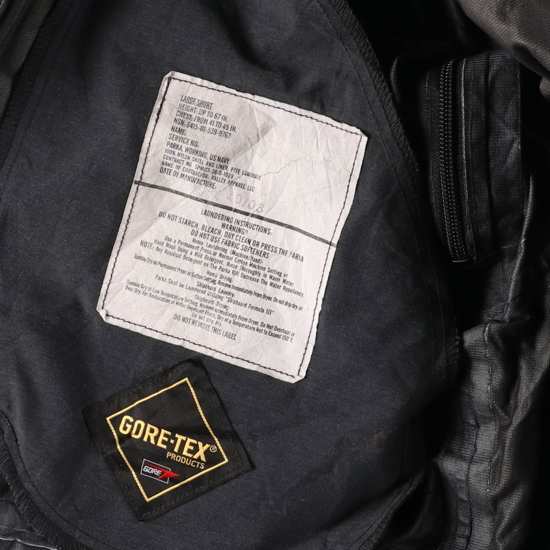 2000'S US Military Issue Camouflage Pattern NWU Digital Camo Military Gore-Tex Parka Made in USA Large-Short (Men's Size L equivalent) Nylon navy blue type Vintage Second Hand