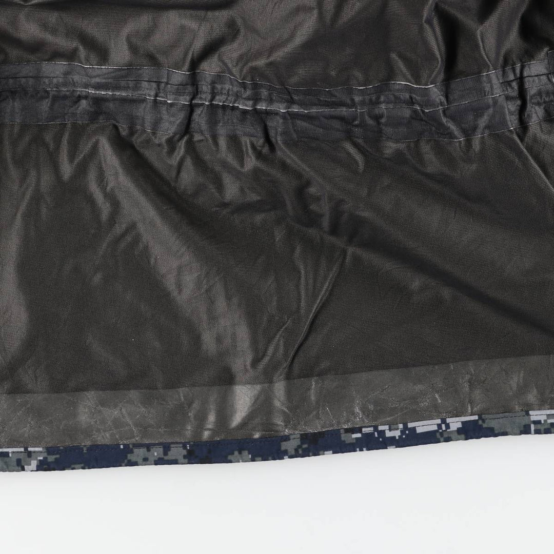 2000'S US Military Issue Camouflage Pattern NWU Digital Camo Military Gore-Tex Parka Made in USA Large-Short (Men's Size L equivalent) Nylon navy blue type Vintage Second Hand