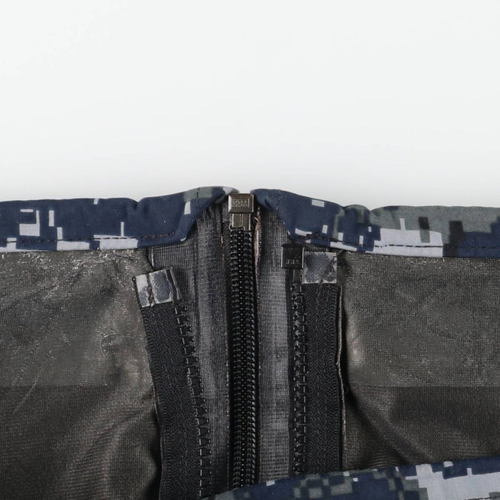 2000'S US Military Issue Camouflage Pattern NWU Digital Camo Military Gore-Tex Parka Made in USA Large-Short (Men's Size L equivalent) Nylon navy blue type Vintage Second Hand