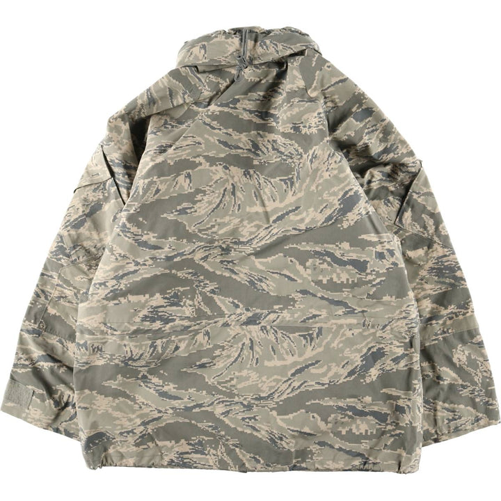 Civilian-made camouflage pattern ABU digital tiger camo military Gore-Tex parka, men's size M equivalent. Nylon Khaki type Vintage Second Hand