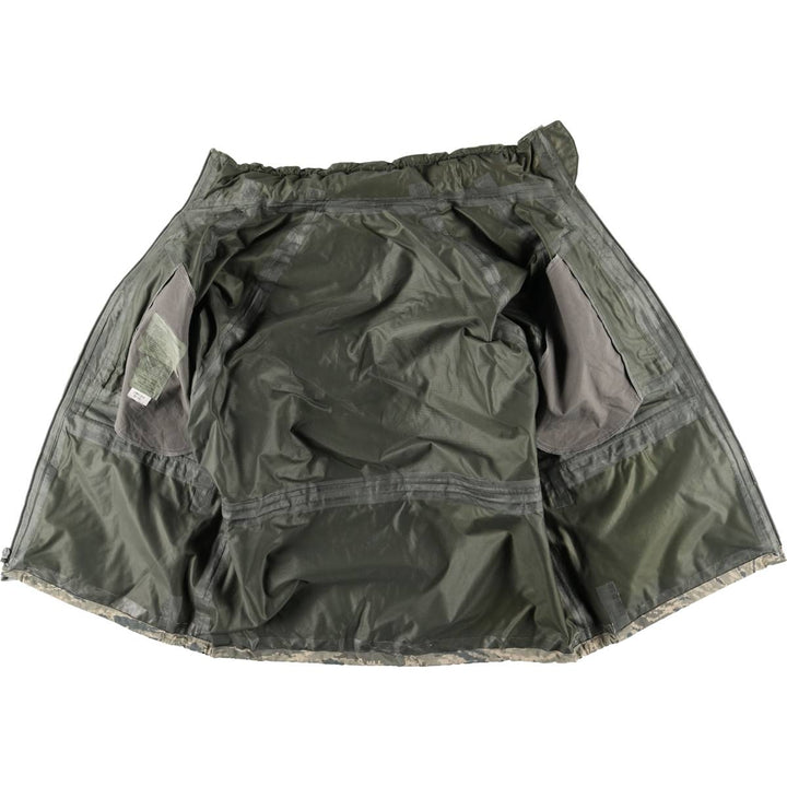 Civilian-made camouflage pattern ABU digital tiger camo military Gore-Tex parka, men's size M equivalent. Nylon Khaki type Vintage Second Hand