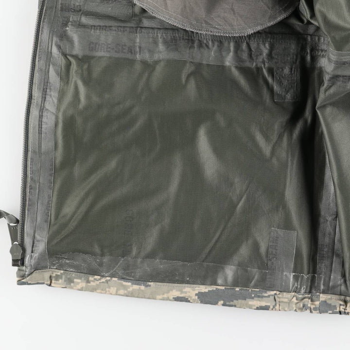 Civilian-made camouflage pattern ABU digital tiger camo military Gore-Tex parka, men's size M equivalent. Nylon Khaki type Vintage Second Hand