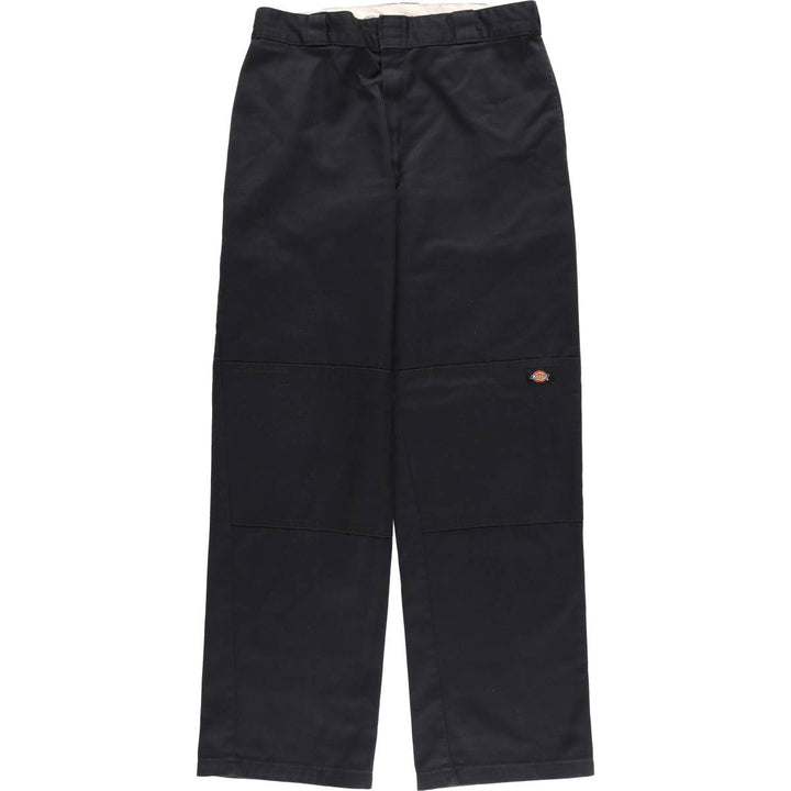 Dickies Loose Fit Work Pants, Men's W36 (approx.), Double Knee polyester black type Vintage Second Hand