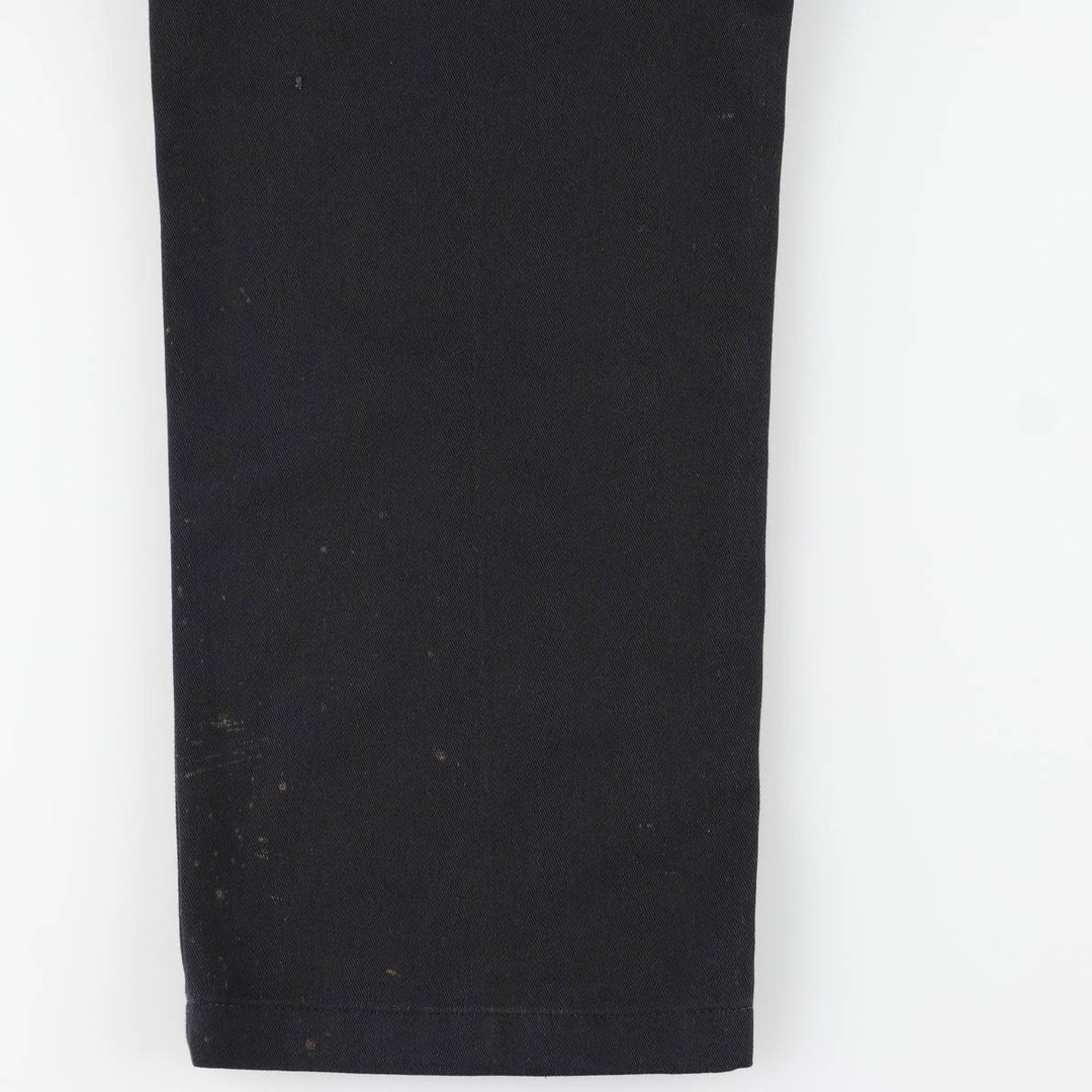 Dickies 874 Original Fit Work Pants, Made in Honduras, Men's Size W34 (approx.) polyester black type Vintage Second Hand