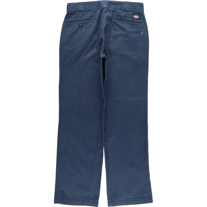 Dickies Work Pants Men's W30 equivalent polyester navy blue type Vintage Second Hand