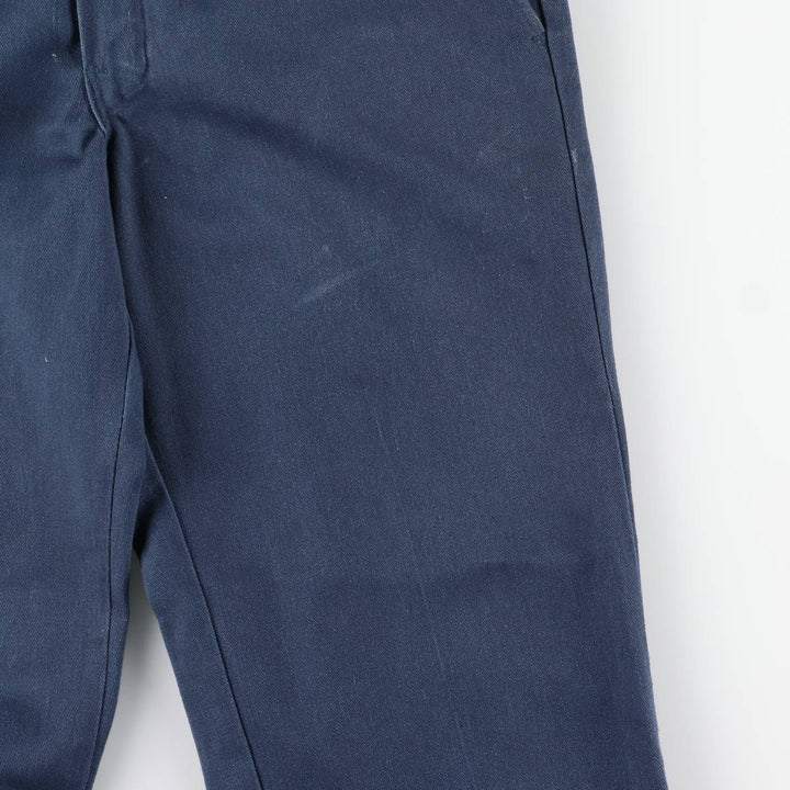 Dickies Work Pants Men's W30 equivalent polyester navy blue type Vintage Second Hand