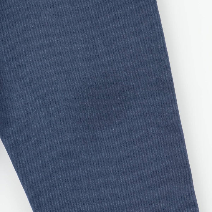 Dickies Work Pants Men's W34 polyester navy blue type Vintage Second Hand