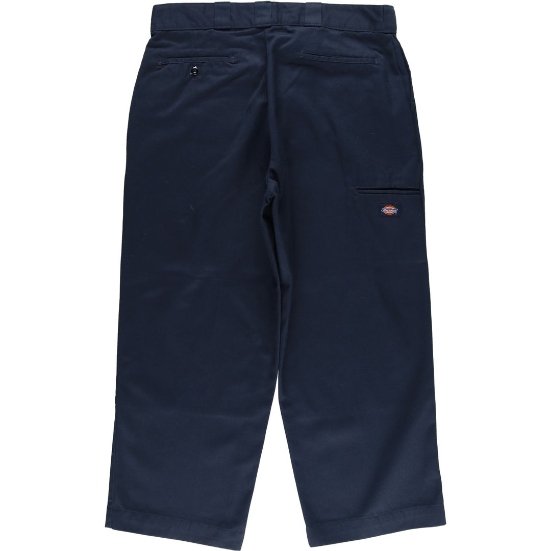 Dickies Double Knee Work Pants Men's W37 polyester navy blue type Vintage Second Hand
