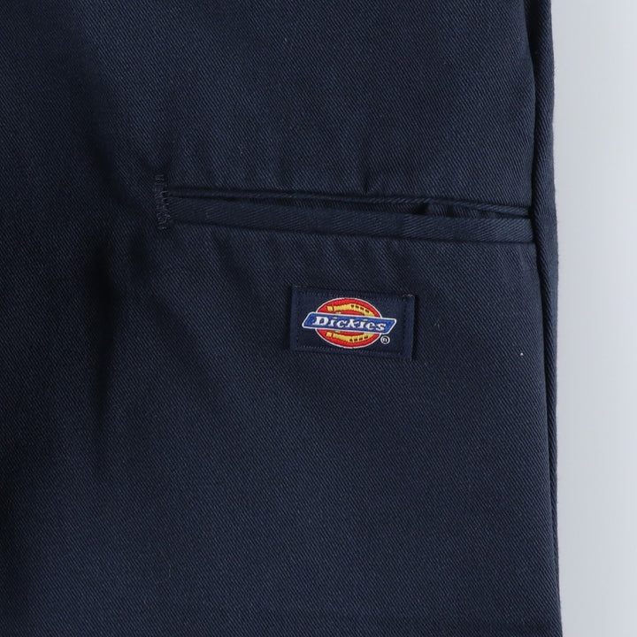 Dickies Double Knee Work Pants Men's W37 polyester navy blue type Vintage Second Hand