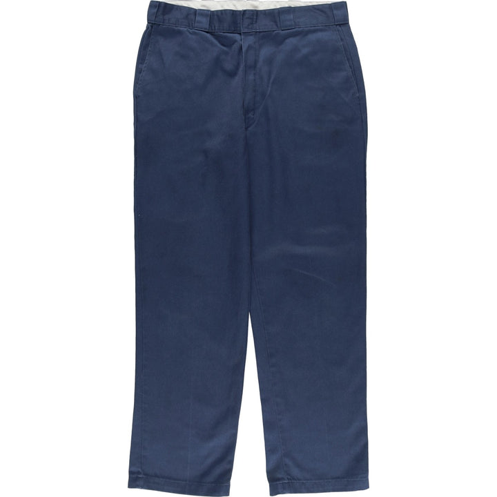 Dickies Men's Work Pants, Size W35 polyester blue type Vintage Second Hand