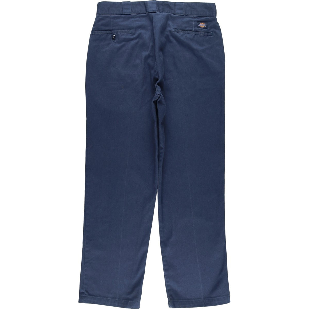 Dickies Men's Work Pants, Size W35 polyester blue type Vintage Second Hand