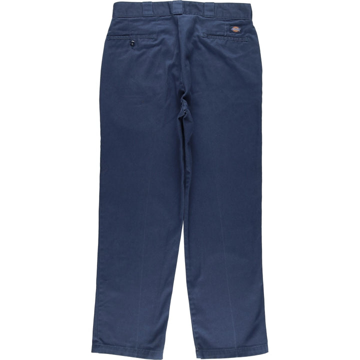 Dickies Men's Work Pants, Size W35 polyester blue type Vintage Second Hand
