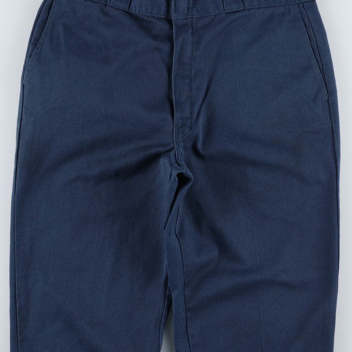 Dickies Men's Work Pants, Size W35 polyester blue type Vintage Second Hand